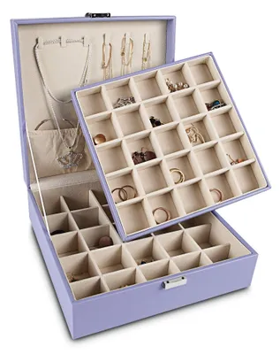 Immagine prodotto di Organizzatore elegante per gioielli, con 50 scomparti e 6 ganci