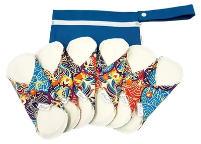 Image de Solidchoice - Serviettes hygiéniques lavables en coton, 20 cm