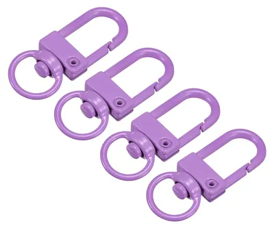 4 bunte Karabinerhaken 33x13mm für Schlüsselanhänger DIY
