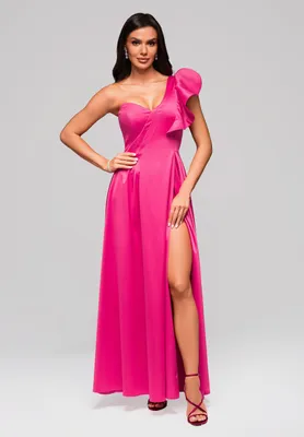 Produktbild von Ombre Abendkleid mit Beinschlitz fuchsia L