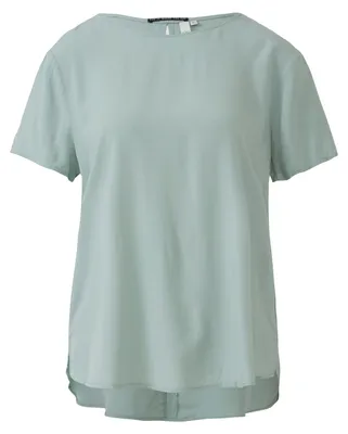 Produktbild von s.Oliver 2162738.7217.38, Bluse, Erwachsener, Weiblich, Grün, Kurzärmel, Regular fit