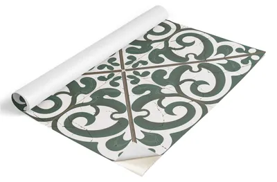 Produktbild von Tulup Möbelfolie - Klebefolie Möbel - Selbstklebende Folie 65x130 cm - Möbelfolie Schrank - Folie für Möbel - Möbelfolie Küche - Wasserdicht - Abwaschbar - Selbstklebend - Luftblasenfrei - Pflanzenwirbel