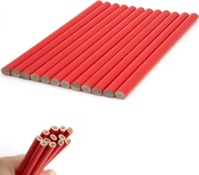 Produktbild von 48x Zimmermannsbleistift Baubleistift Bleistift Maurer Handwerker Tischler Set
