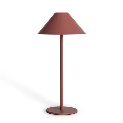 Produktbild von LED Tischlampe Tragbar für Außen Metall mit wiederaufladbarer Batterie USB Kivuli Terrakotta
