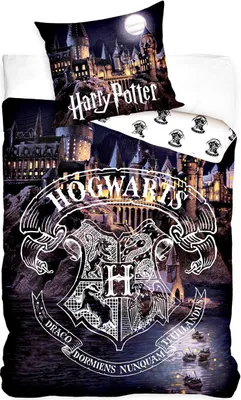 Obrázek produktu pro Sada prémiové povlečení Harry Potter, Hogwarts, vyrobená ze 100% bavlny, rozměr 140