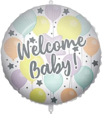 Image de Ballon de baudruche - Welcome Baby  - Ø env. 46 cm