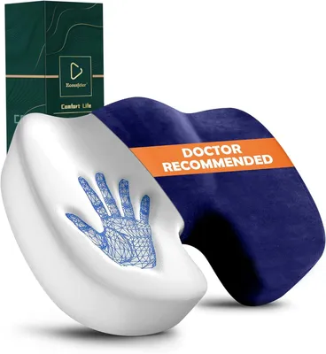 Obrázok produktu pre Sedák ergonomický, pamäťová pena, odľahčenie tlaku, na kancelársku stoličku
