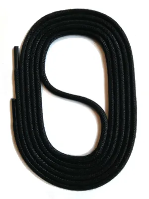 Produktbild von SNORS natur Schnürsenkel rund - SCHWARZ - 3mm - unbehandelt - 75cm
