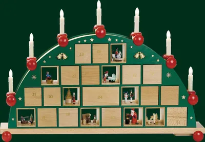 Produktbild von Schwibbogen Adventskalender (48x76cm) von Richard Glässer