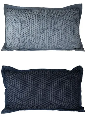 Produktbild von Gilde Kissen, rechteckig, "Denim", Baumwolle, Polyester, blau, B. 30 cm, H. 50 cm 51995 4063387519950 2 Stück (2-fach sortiert)