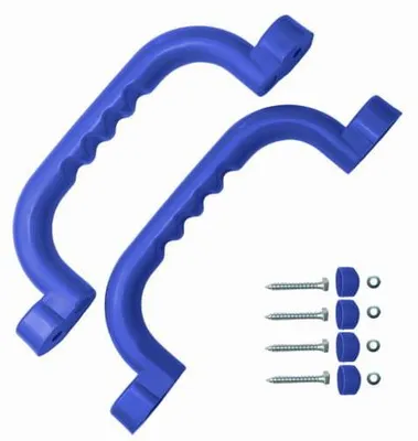 Image de Set de poignées - 2 pièces - Bleu - 240 x 75 mm - Pour tour de jeux et aire de jeux