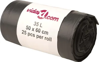 Produktbild von vidaXL Müllsäcke 250 Stk. Schwarz 35 L