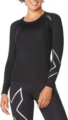 Produktbild von 2xu Core Compression Langarm-t-shirt Schwarz L Frau Schwarz L