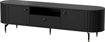 Obrázek produktu pro Nábytek24 TV skříňka Zante Za5 TV skříňka 180 X 49 X 40 cm Nízká deska černá