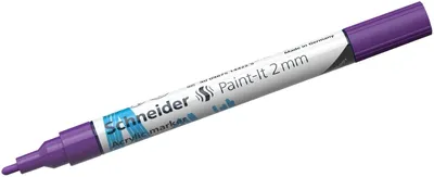 Produktbild von Acrylmarker Paint-It 310 2mm violett Packung mit 5 Stück