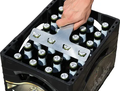 Produktbild von 4er Flaschenöffner für 0,3L Flaschen - Der ultimative Flaschenöffner aus Edelstahl für echte Biertrinker! So schnell hattest du noch nie vier Bier gleichzeitig auf