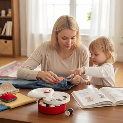 Produktbild von Nähset für Erwachsene mit Nähfäden, Nadeln und Strickzubehör
