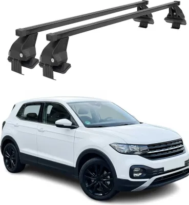 Immagine prodotto di Portapacchi Menabo per VW T-Cross 2018-2025 acciaio nero 2 pezzi