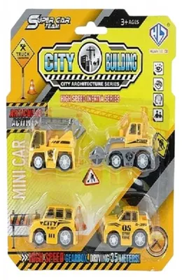 Obrázek produktu pro Adar TRUCKS Stavební vozidla Sada 4 ks