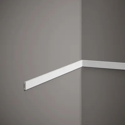 Produktbild von Mardom Wandleiste MD012 Polyforce 5 x 20 x 2000 mm Weiß Zierleiste Gerade