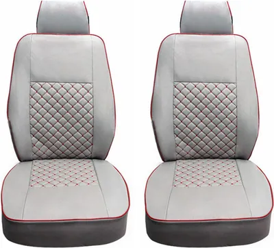 Produktbild von Sitzbezüge Schonbezüge für VW Transporter T4 1990-2003 Kunstleder Grau Rot 1+1