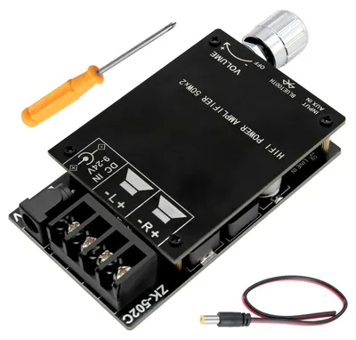 Image de Amplificateur Bluetooth 5.0 HIFI, 2 x 50 W | Amplificateur stéréo numérique