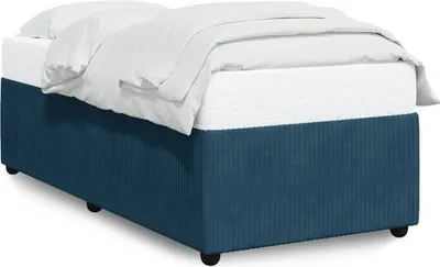 Produktbild von vidaXL Bettgestell Blau 100x200 cm Samt