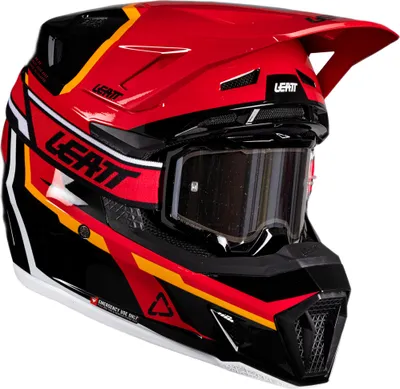 Produktbild von Leatt 7.5 V26 Motocross Helm mit Brille, rot/schwarz, M (57/58)