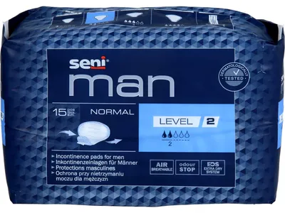 Produktbild von Seni Man Normal Level 2 Inkontinenzeinlagen, 15 St. Einlagen