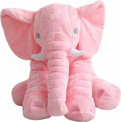Zdjęcie produktu dla Gustaw Duży Słoń (różowy, 50 cm) - pluszowa przytulanka, pluszowy słoń - słoń XXL, miękki i milutki pluszak, pluszowa zabawka dla dzieci, niemowląt