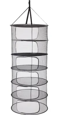Produktbild von Trockennetz Kräutertrockner Trocknungsnetz mit 6 Ebenen Netz Drynet Ø24 cm 6 Ebenen – 1 Stück faltbar & luftdurchlässig