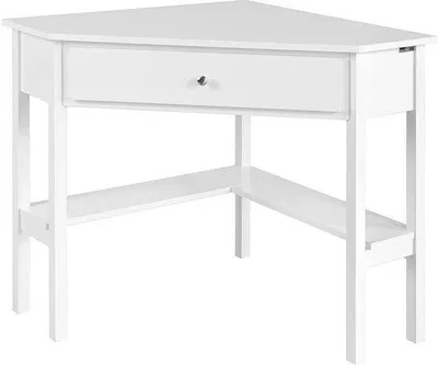 Image de Bureau en bois avec tiroir - 76 x 76 cm - Bois
