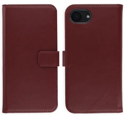 Image de Étui en cuir véritable Selencia pour Apple iPhone 17 / 16 - Bordeaux