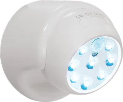 Immagine prodotto di Best Direct Vigilamp - Lampada da parete a LED resistente alle intemperie con sensore di movimento (IP 44), senza attrezzi, senza cavo, per uso interno/esterno, 8 LED, ruotabile a 360°