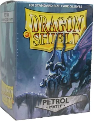 Image de 2x Dragon Shield Matte Sleeves - Petrol (2x 100 Sleeves)