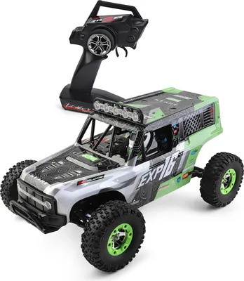 Obrázek produktu pro WLtoys Auto na dálkové ovládání, 1:12 4WD terénní auto s LED osvětlením, elektrická hračka, dárek pro chlapce a dívky, zelená barva
