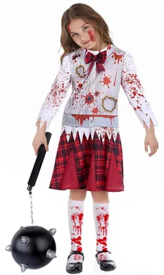 Zombie Halloweenkostüm für Mädchen, M