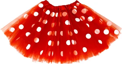 Produktbild von Oblique Unique Tutu Tütü Mädchen Rock rot weiß Gepunktet Kostüm Accessoire für Fasching Karneval Motto Party