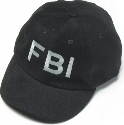 Produktbild von Baseballcap mit Einstickung - FBI - 68302 schwarz