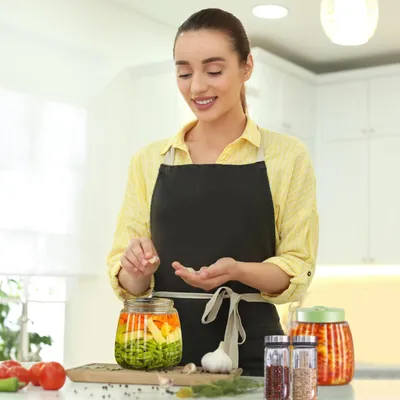 Produktbild von Fermentationsglas - Fermentieren - Fermentationsbehälter - Sauerkrautglas - Einmachglas - Must-Have für das Einlegen von Gemüse!