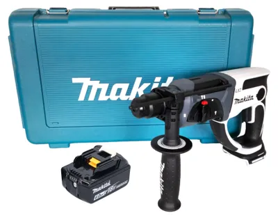 Immagine prodotto di Makita DHR 202 G1W Trapano a percussione a batteria 18 V 20 mm 2,0 J bianco + 1x batteria ricaricabile 6,0 Ah + custodia - senza caricabatterie