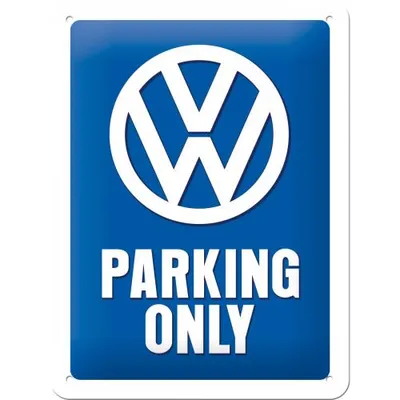 Image de Nostalgic-Art - Plaque en métal 15x20 cm - Volkswagen - VW Parking Only