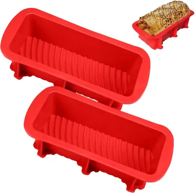 Image de Moule en silicone - Pain et gâteaux - 2 pièces - Rectangulaire