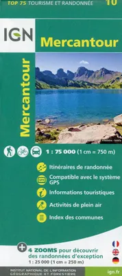 Produktbild von IGN 75 000 Touristische Wanderkarte 10 Mercantour