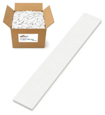Obrázok produktu pre Dištančné podložky na zasklievanie 1x20x100 mm 1000 ks