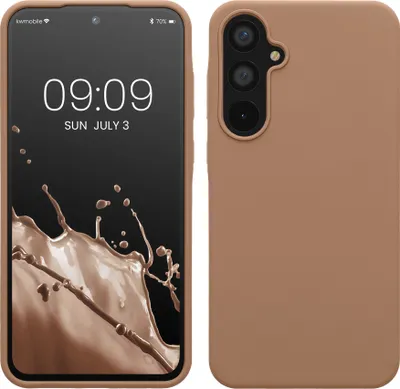 Productafbeelding van kwmobile KWM000021ME025C, hoesje, Samsung, Galaxy A55 5G, cappuccino kleur