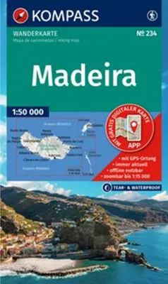 Obrázok produktu pre KOMPASS Wanderkarte 234 Madeira 1:50 000