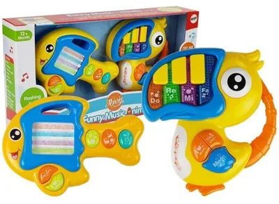 Produktbild von Batteriebetriebener Papageienfisch mit Klavier und Gitarre