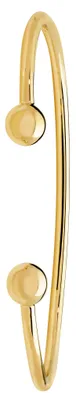 Produktbild von Eleganter 9 Karat (375) Gold Damen - Torque Armreif - 3mm, 13 Gramm; TRS20507