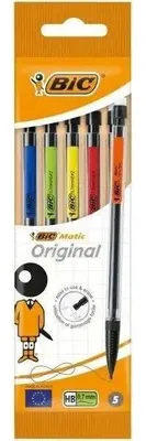Zdjęcie produktu dla BIC 875586, Wielobarwny, Plastik, Szary, HB, 9 cm, 0,7 mm